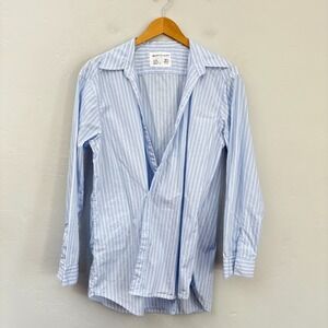 Wear Cisco Light Blue and White Striped Button Down Shirt M/L